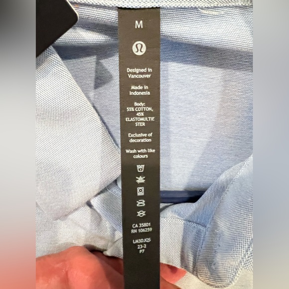 LULULEMON NWT SUPER COMFORTABLE! Men's Med Commission Lng Sleeve dress Shirt - Picture 7 of 10